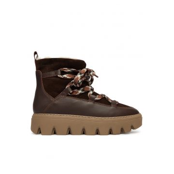 Ghete de zapada dama -  Mocca 304 - piele naturala - maro