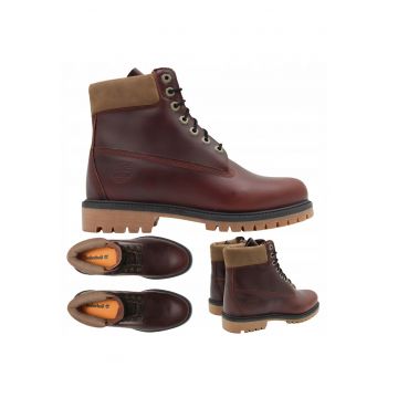 Ghete  Heritage 6 Inch - piele - Visiniu