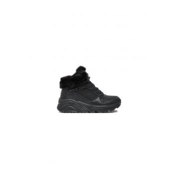Ghete pentru fete -  negru - material textil