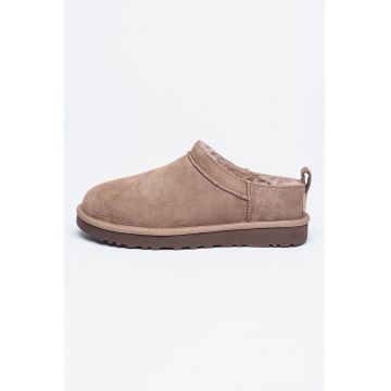 Ghete slip-on de piele intoarsa Classic Micro - Maro