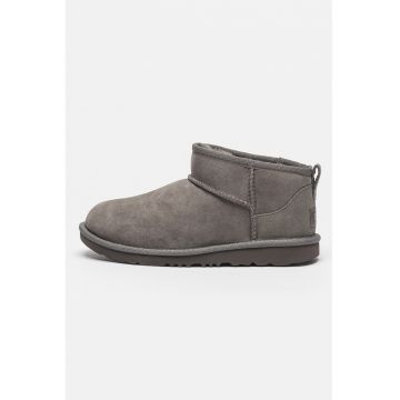 Ghete slip-on rezistente la apa din piele intoarsa Classic Ultra Mini - Gri