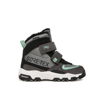 Ghete sport baieti  din piele naturala - multicolor