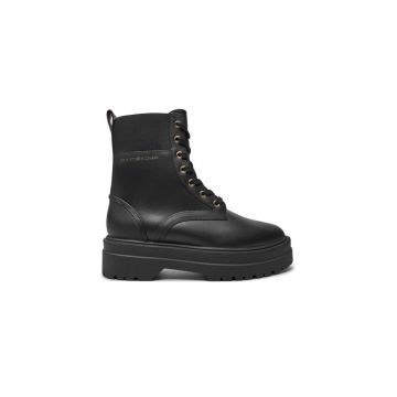 Ghete sport dama -  piele naturala - negru -