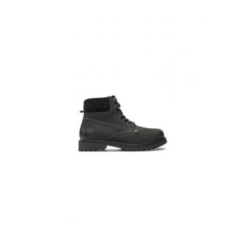 Bocanci de drumetie barbati  20243041.25Y - Piele naturala - Negru - Negru