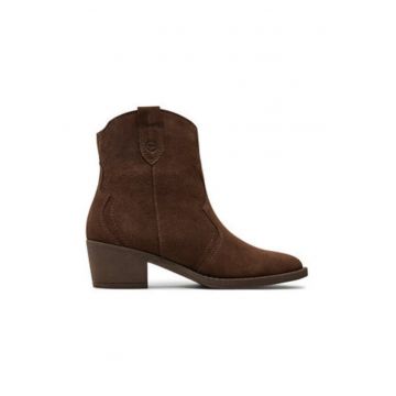 Botine dama 304121456 -  Piele naturala - Maro -