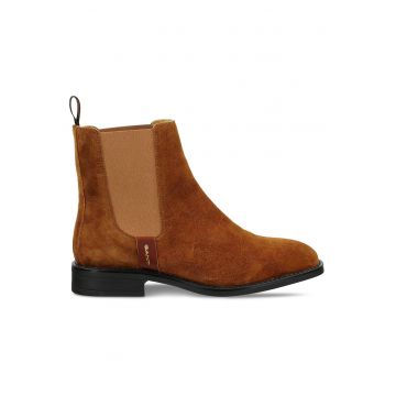 Botine dama 305604019 -  Piele naturala - Maro