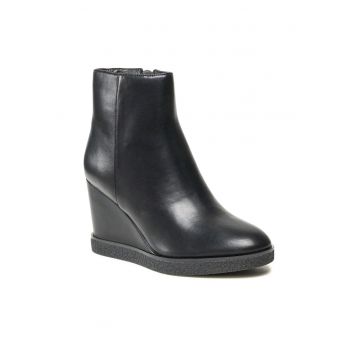 Botine dama -  5904862103853 - Piele ecologica - Negru - Negru