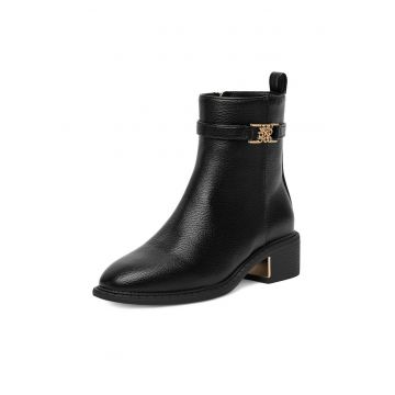 Botine dama CEO-GAJDA-01 -  Textil - Negru