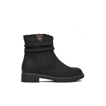 Botine dama -  negru - textil H221008