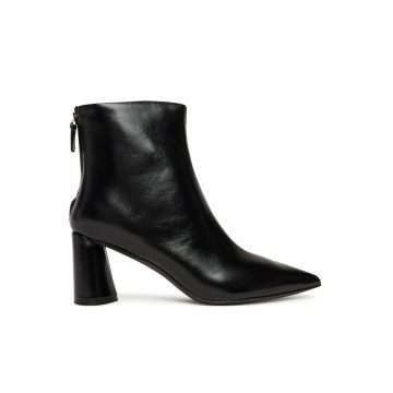 Botine dama  Piele naturala - Negru - Negru