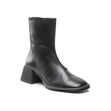 Botine de dama -  piele naturala - negru -