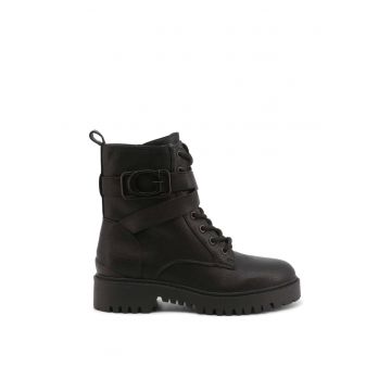 Botine  Toamna/Iarna - Material sintetic - Negru
