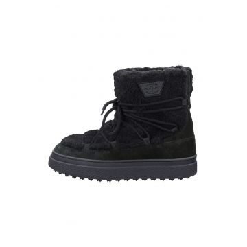 Ghete cu garnituri din piele intoarsa Snowhill - Negru