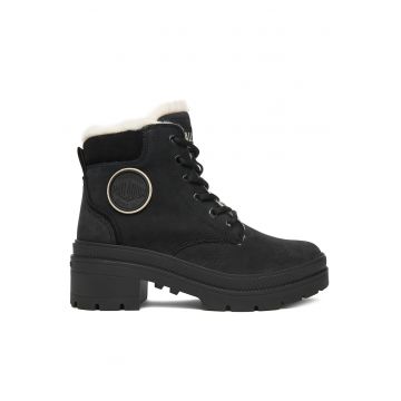 Ghete dama  Pallarise Nbk Wl 995 - piele naturala - negru