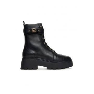 Ghete dama -  piele naturala - negru -