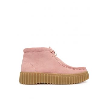 Ghete dama  Torhill Moss - Dusty Rose - piele naturala