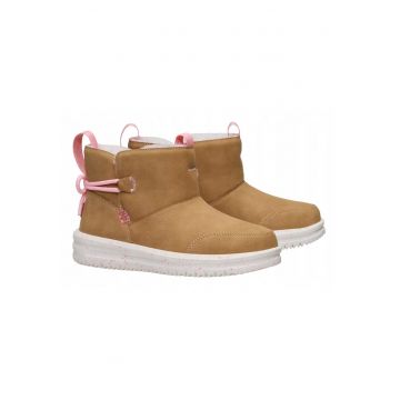 Ghete de iarna Calde pentru Fete - Camden Bow Boot Cozzy - Maro - Maro deschis