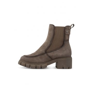 Ghete de piele intoarsa - Maro taupe