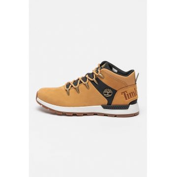Ghete de piele nabuc - Auriu/Negru/Caramel