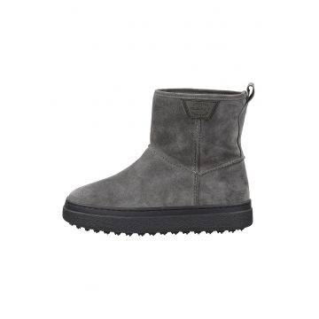 Ghete din piele intoarsa Snowhill - Gri deschis