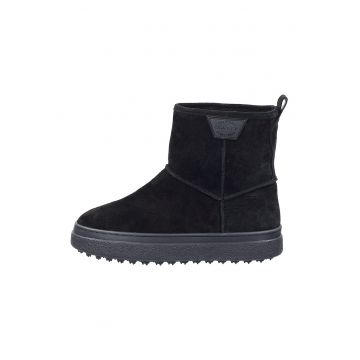 Ghete din piele intoarsa Snowhill - Negru