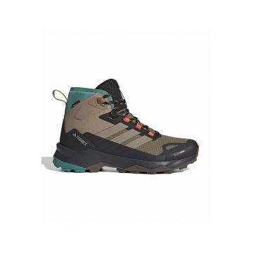 Ghete mid-cut pentru drumetii Sky Chaser - Negru stins/Portocaliu mandarina/Maro taupe deschis
