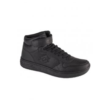 Ghete sport barbati  trekking - piele ecologica - negru -