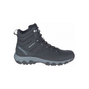 Ghete trekking barbati  Thermo Akita Mid - piele naturala - antracit