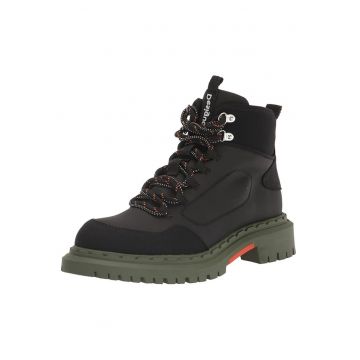 Pantofi pentru trekking cu insertii din piele nabuc -