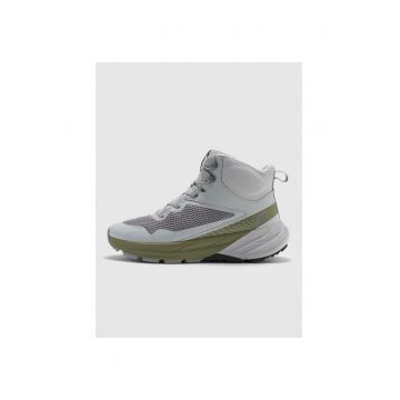 Pantofi trekking barbati  plasa - gri/verde