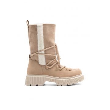 Botine dama -  590558813880838 - Piele ecologica - Bej
