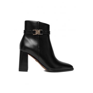 Botine dama CEO-NASIRA-01 -  Negru - Textil
