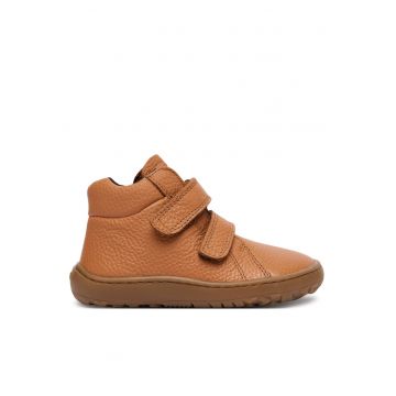 Ghete baieti -  piele naturala - maro cognac