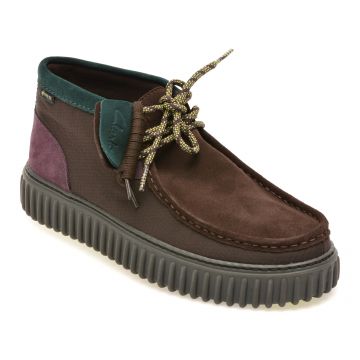 Ghete CLARKS maro, TORHILL HI GTX, din material textil