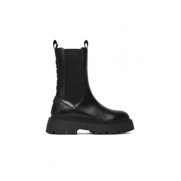 Ghete dama  CEO-PERI-70861 - negre - piele naturala - Negru