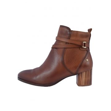 Ghete dama - din piele naturala - marca  W1Z-8841-16-Q-21 - coniac - Maro cognac