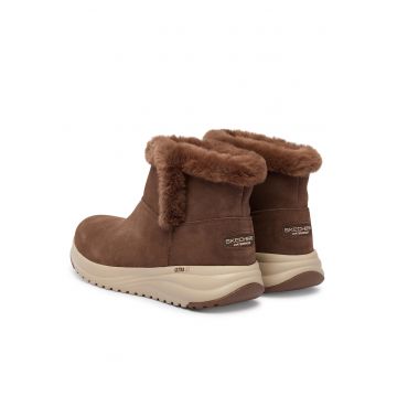Ghete dama Stellar 14 -  Piele naturala - Maro