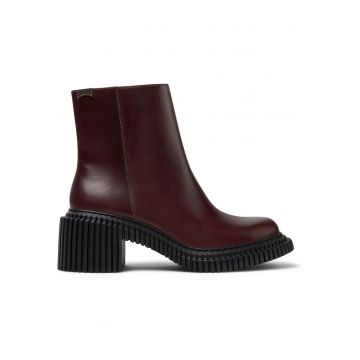 Ghete de piele Pix London - Maro