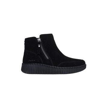 Ghete din piele intoarsa Wilshire Blvd- Weekend Crush - Negru