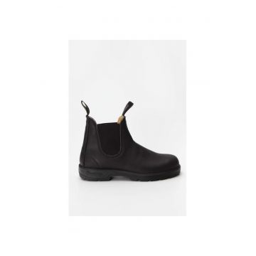 Ghete -  Piele naturala - Negru - Negru