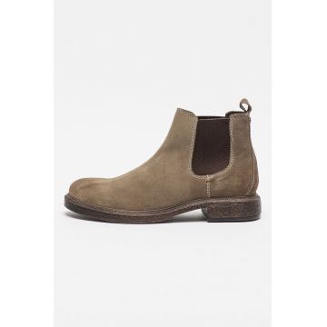 Ghete Chelsea din piele intoarsa Custom