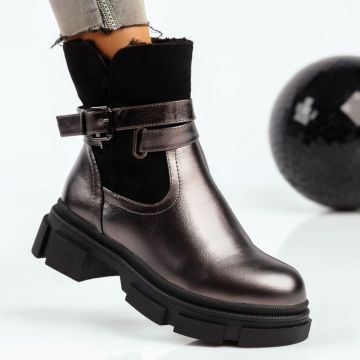 Ghete Dama Prestige Negru/Gri #8865M
