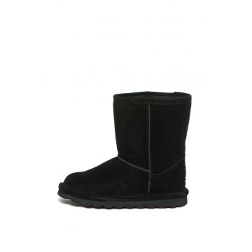 Cizme de piele intoarsa - cu captuseala de lana - fara inchidere Elle Youth