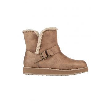 Ghete fara inchidere cu captuseala din material teddy Keepsakes 2.0 Cabin Feels