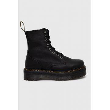 Dr. Martens ghete de piele barbati, culoarea negru