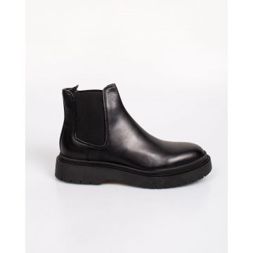 Ghete Chelsea din piele naturala cu talpa groasa pentru barbati 22VEN01001