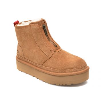 Ghete UGG maro, 1122677, din piele intoarsa