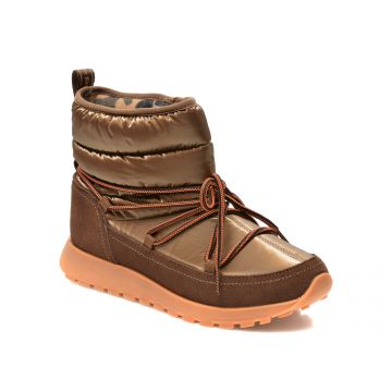 Ghete PEPE JEANS maro LS31217, din material textil si piele intoarsa