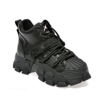 Ghete GRYXX negre, 22065, din piele naturala