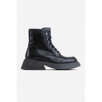 Ghete de piele cu toc masiv X Cepe